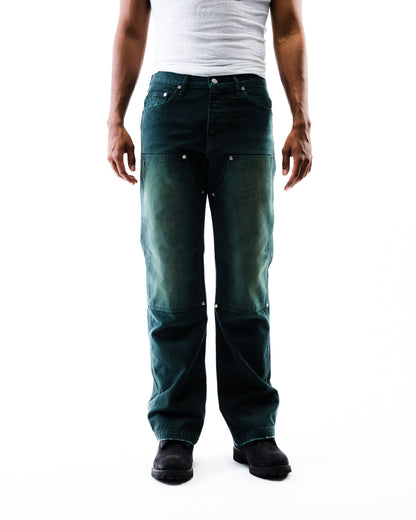 Screwed Double Knee Pants - Green