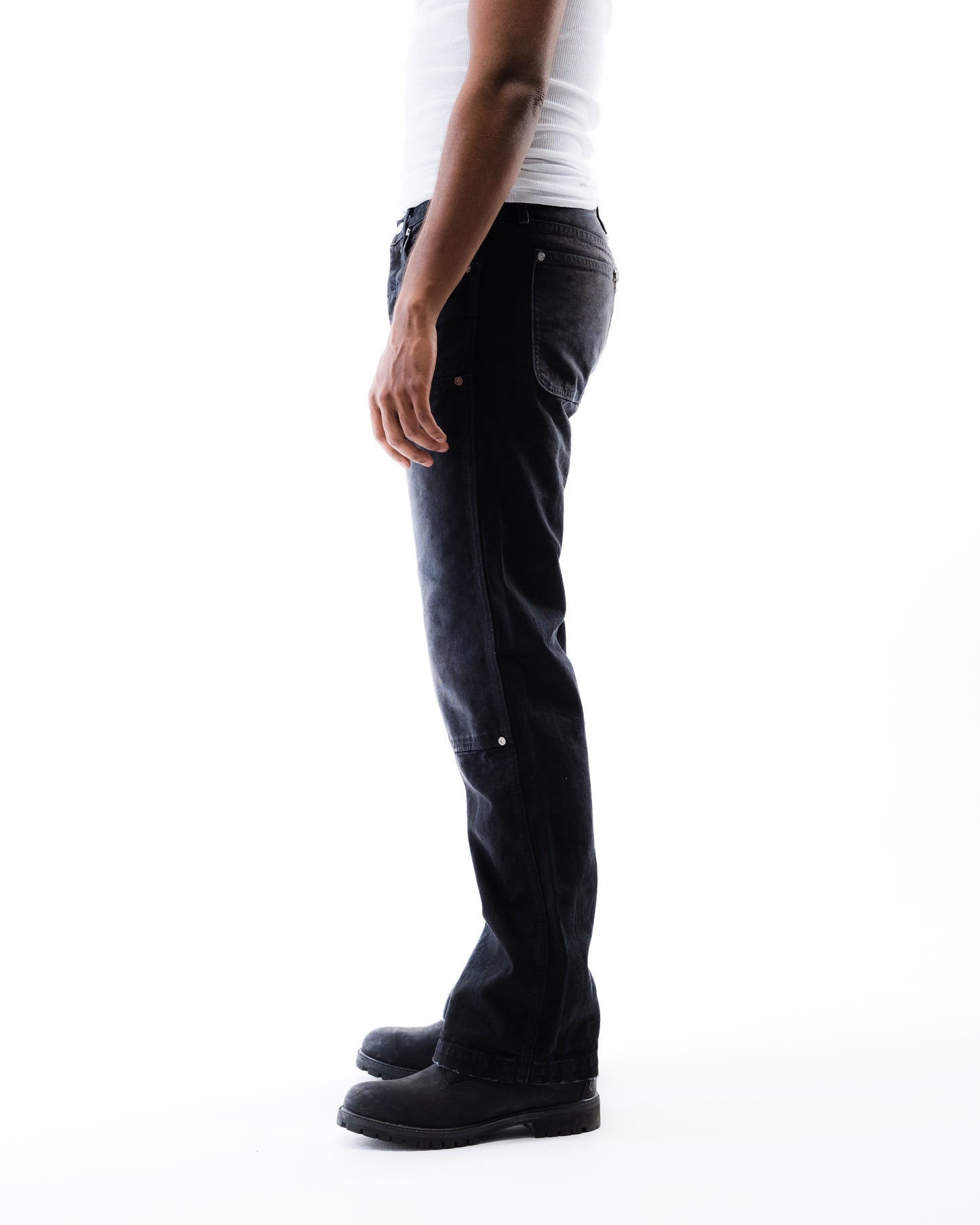 Screwed Double Knee Pants - Black