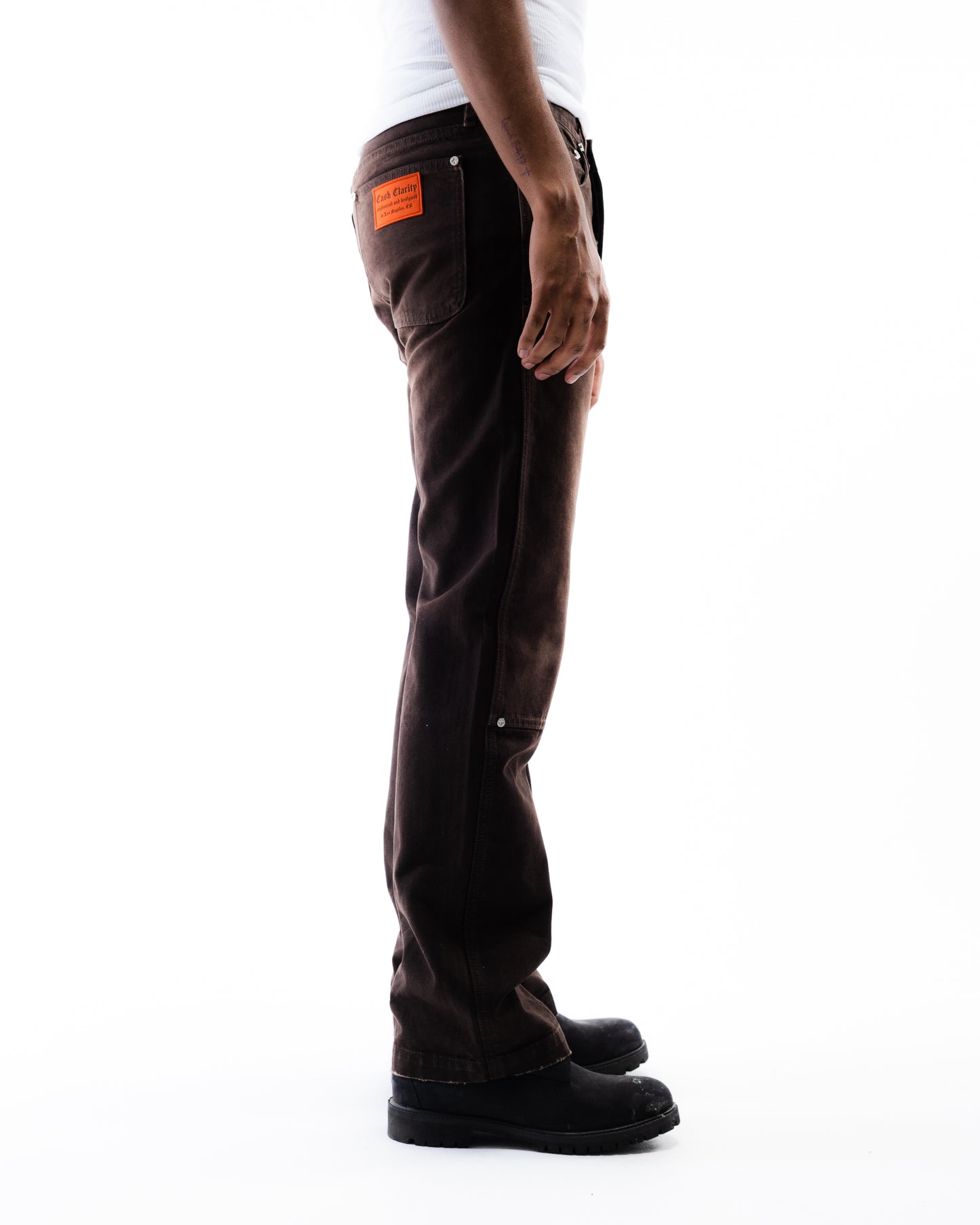 Screwed Double Knee Pants - Brown