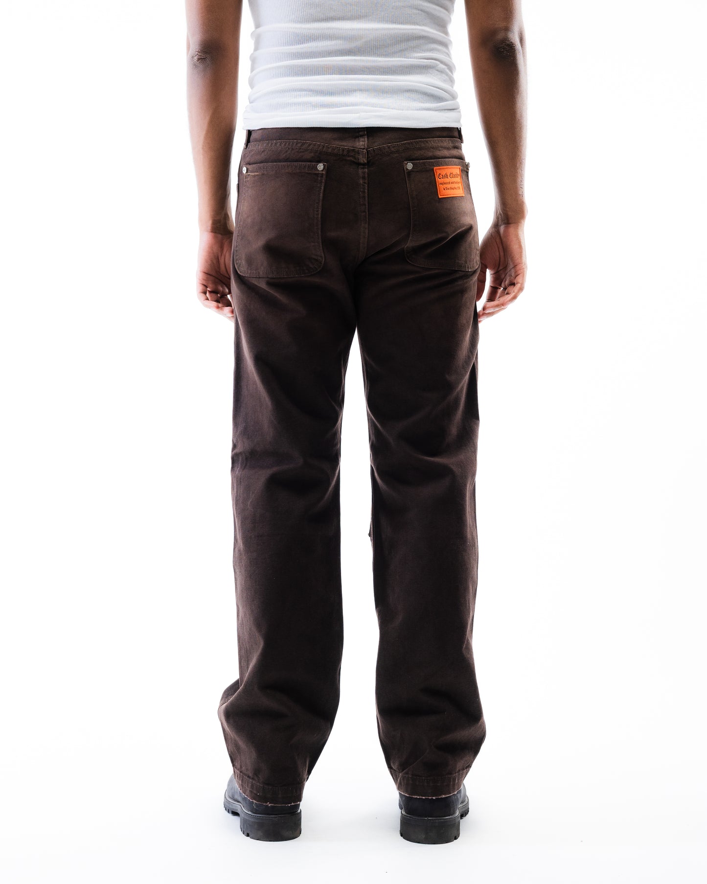 Screwed Double Knee Pants - Brown