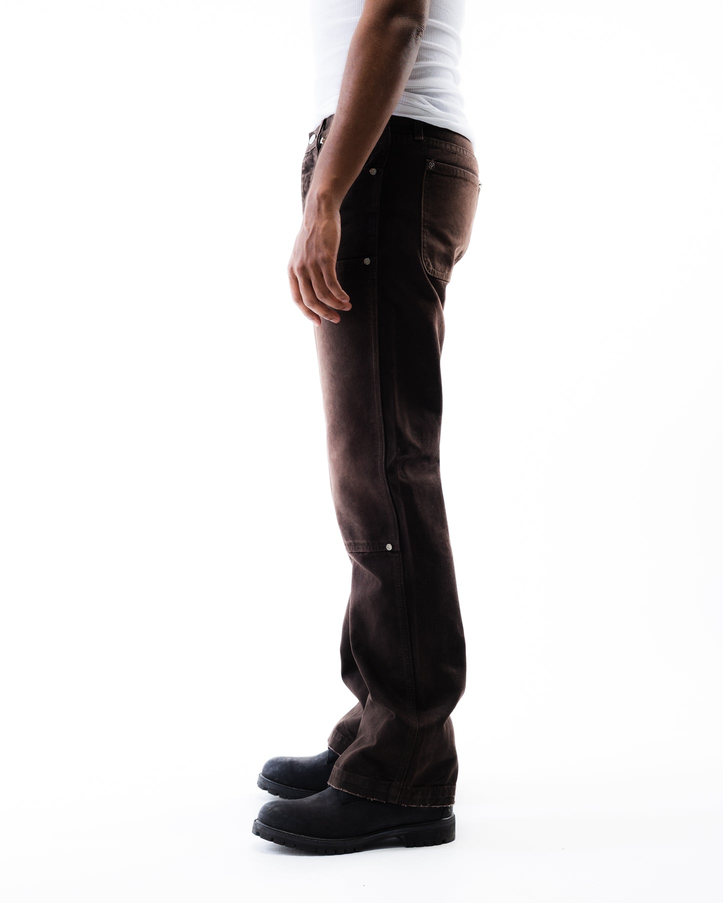 Screwed Double Knee Pants - Brown