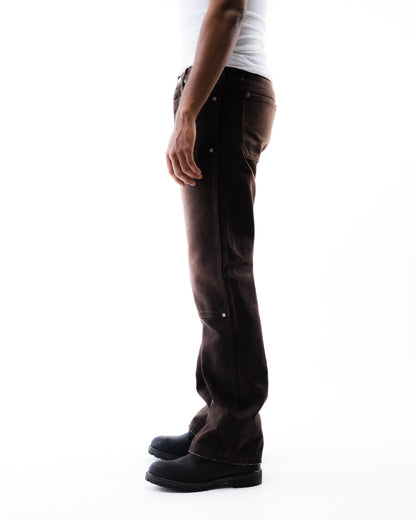 Screwed Double Knee Pants - Brown