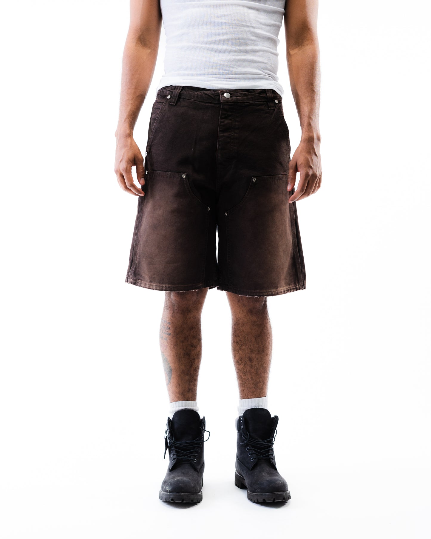 Screwed Carpenter Shorts - Brown