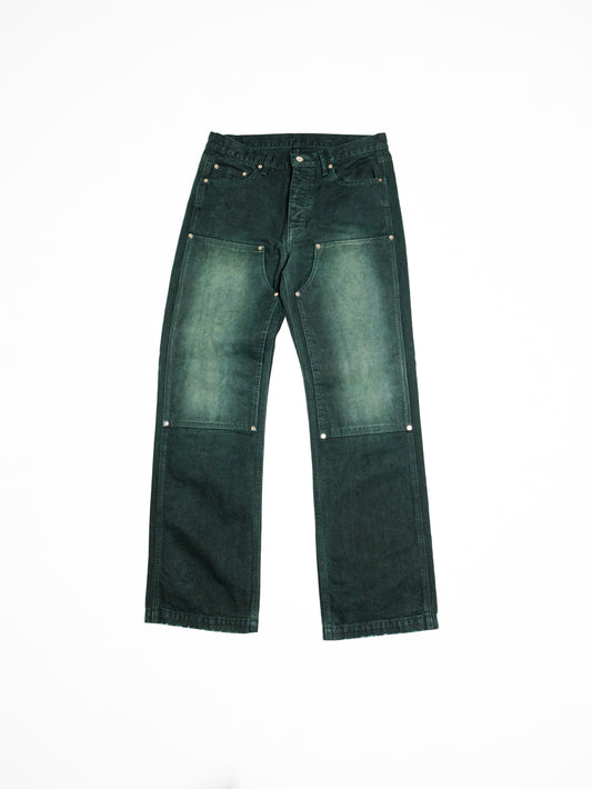 Screwed Double Knee Pants - Green