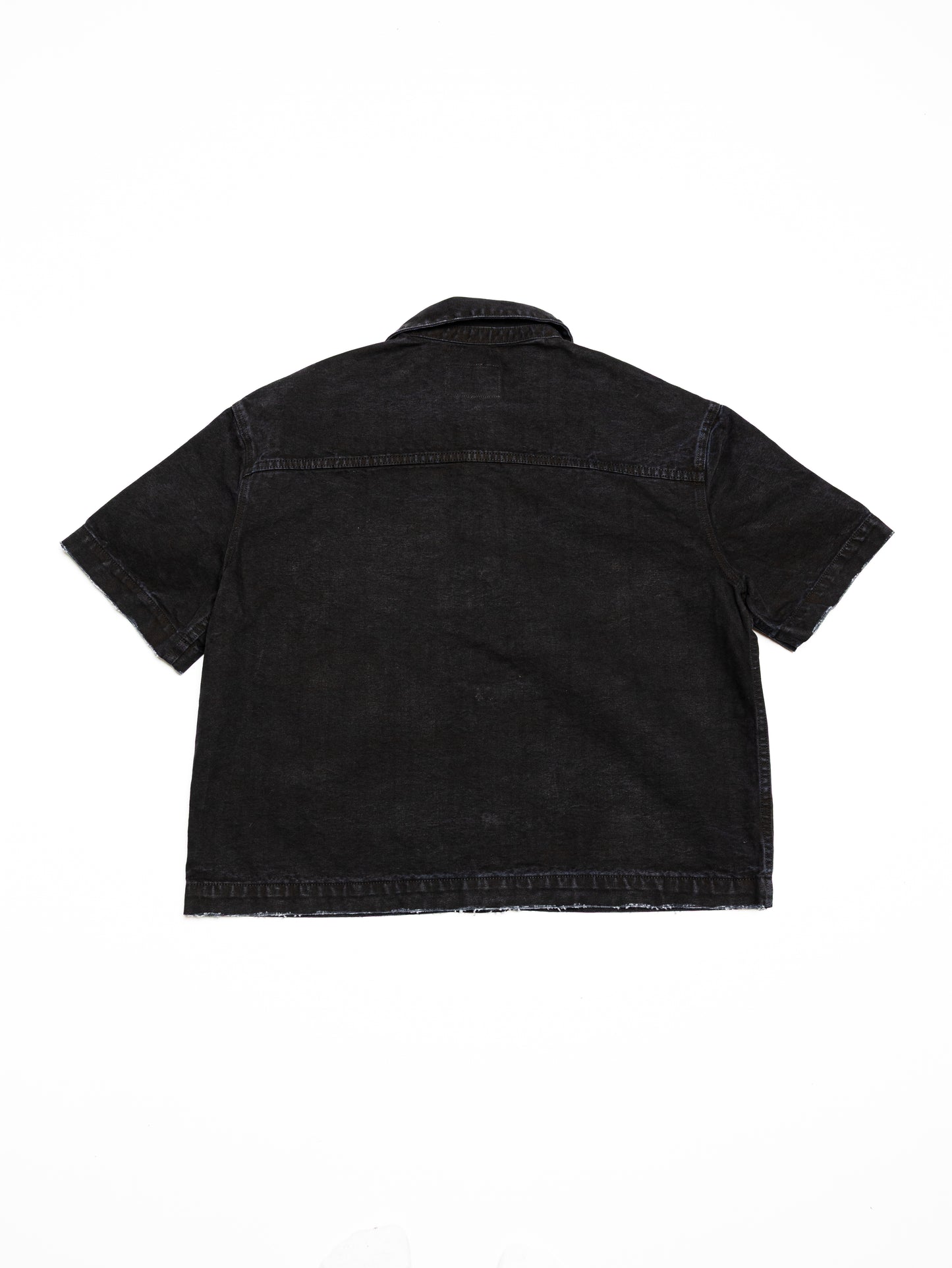 Screwed Button Up Jacket - Black
