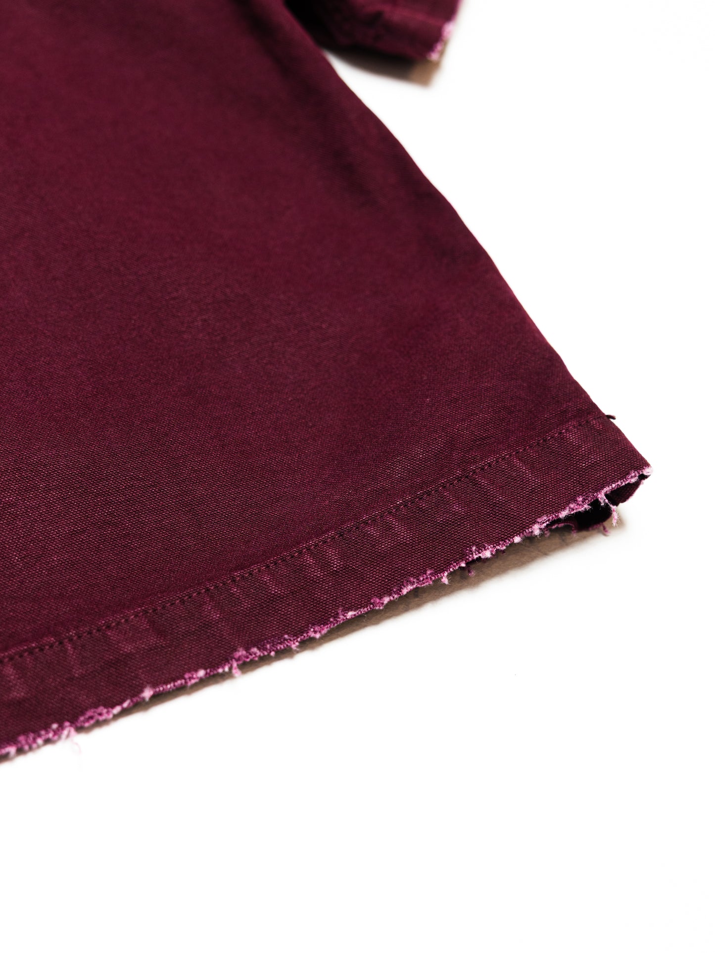 Screwed Button Up Jacket - Burgundy