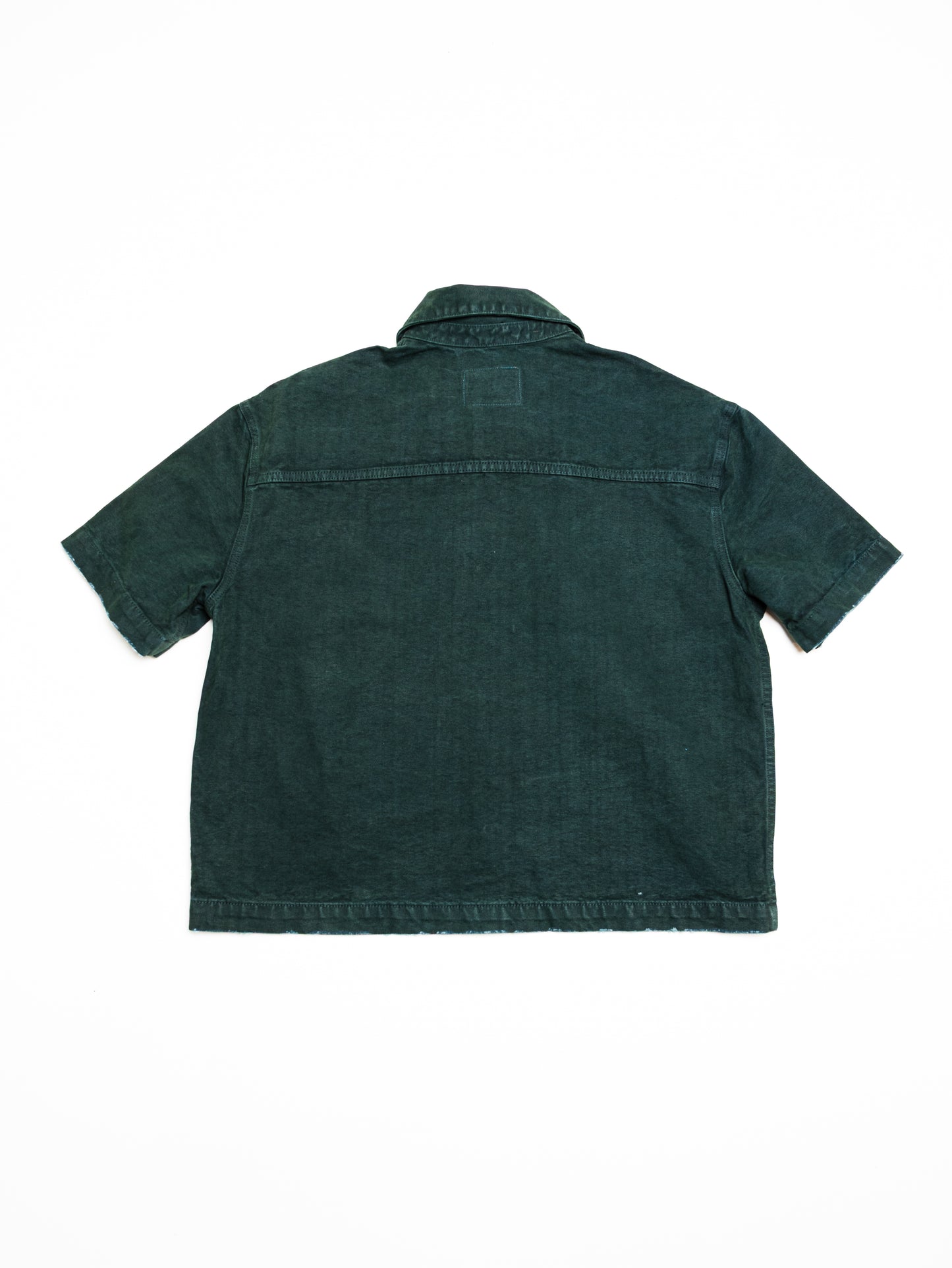 Screwed Button Up Jacket - Green