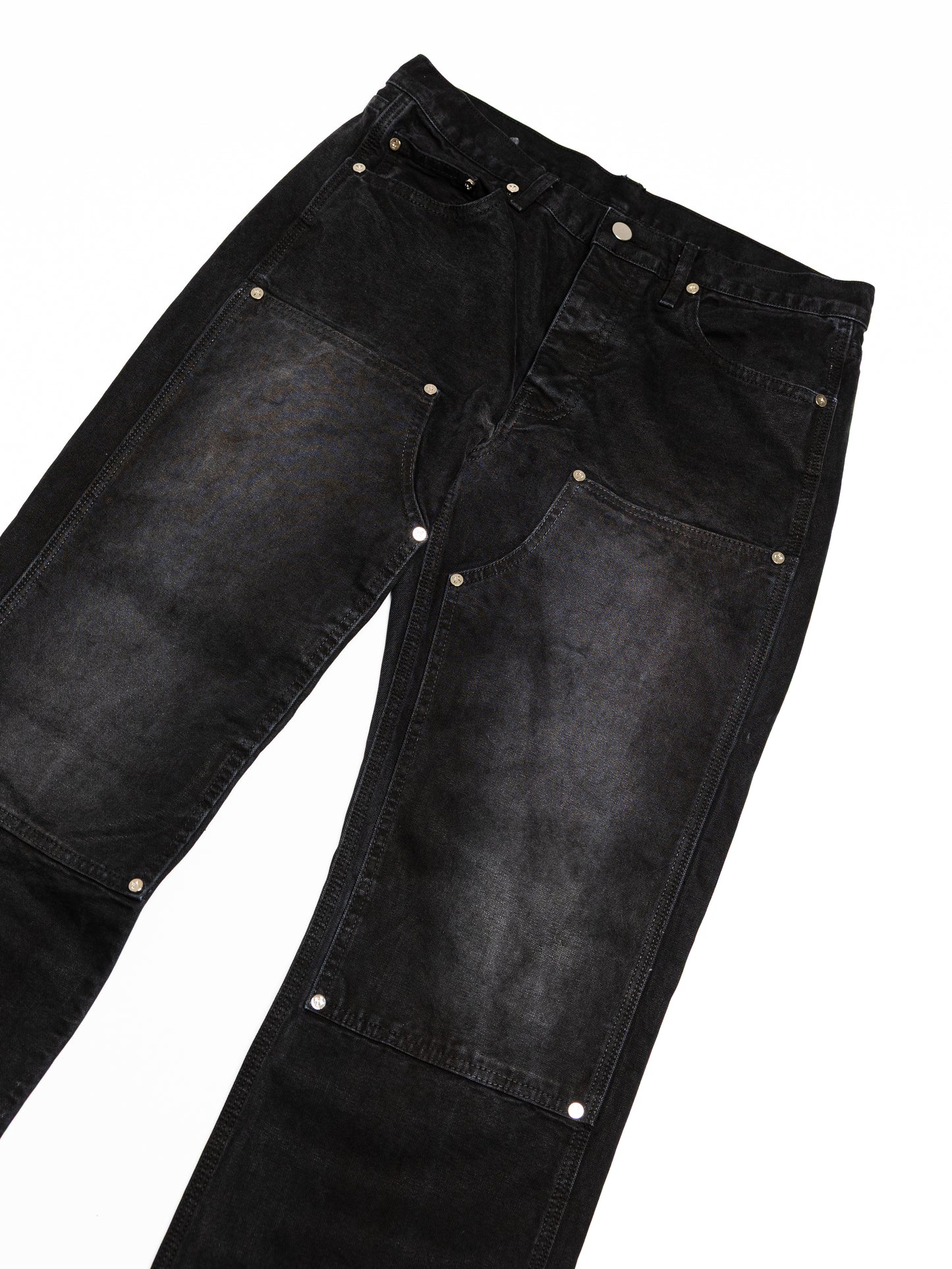 Screwed Double Knee Pants - Black