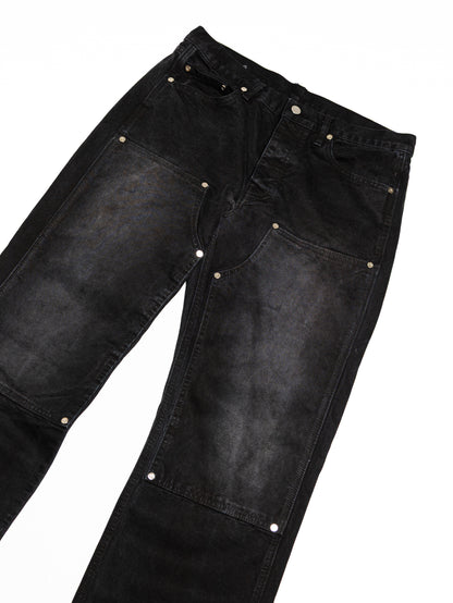 Screwed Double Knee Pants - Black