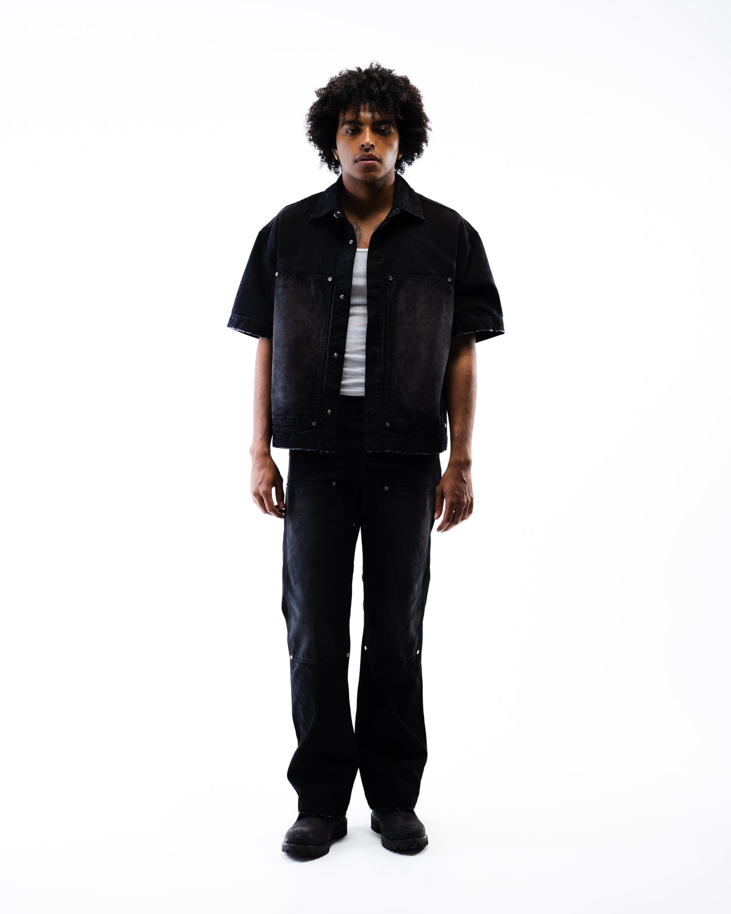 Screwed Double Knee Pants - Black