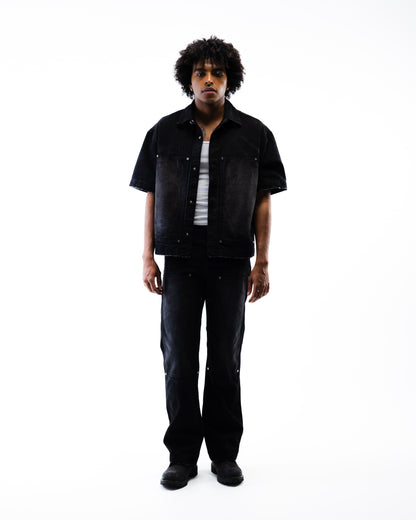 Screwed Double Knee Pants - Black