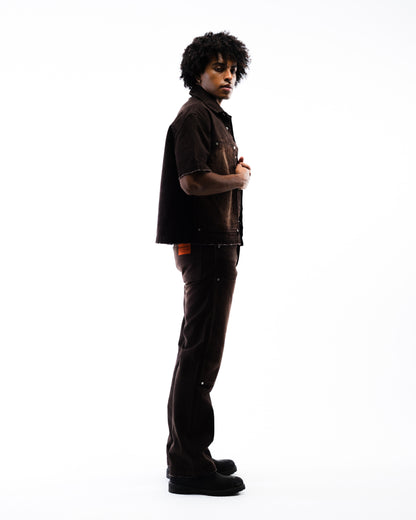 Screwed Double Knee Pants - Brown