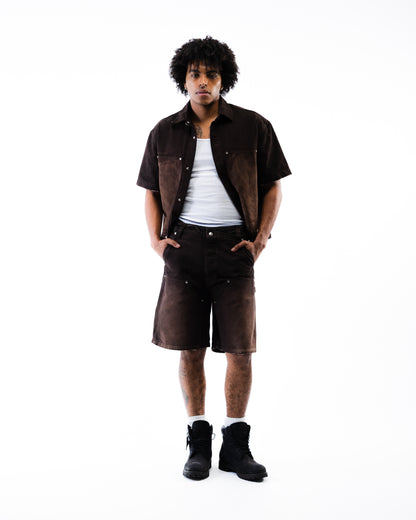 Screwed Carpenter Shorts - Brown
